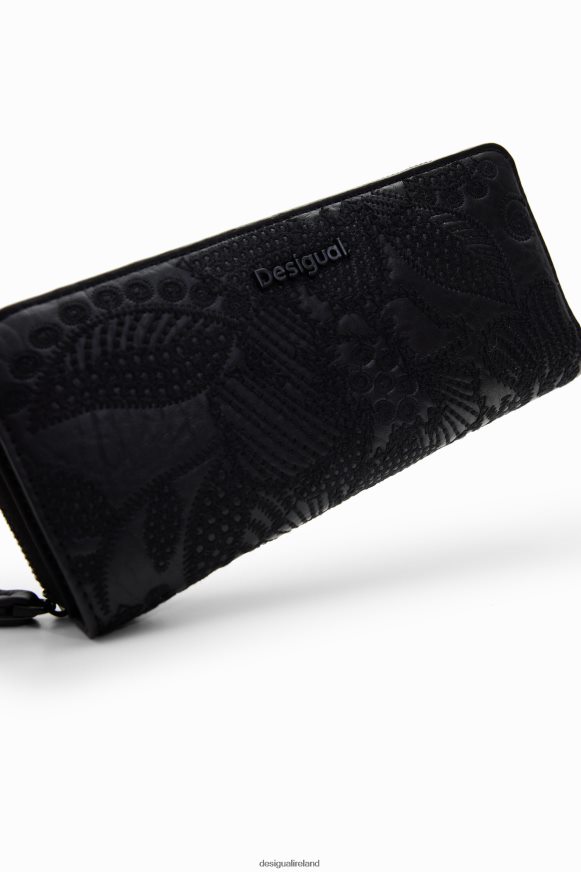 Desigual Women Large floral embroidery wallet Accessory PFVZ0B1262