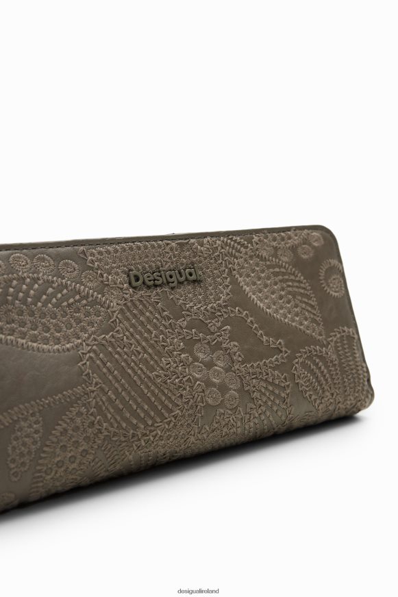 Desigual Women Large floral embroidery wallet Accessory PFVZ0B1279
