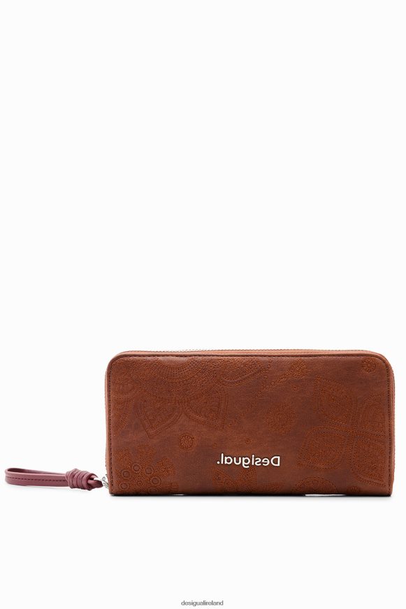Desigual Women Large floral embroidery wallet Accessory PFVZ0B1294
