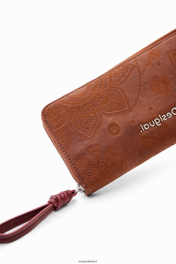 Desigual Women Large floral embroidery wallet Accessory PFVZ0B1294