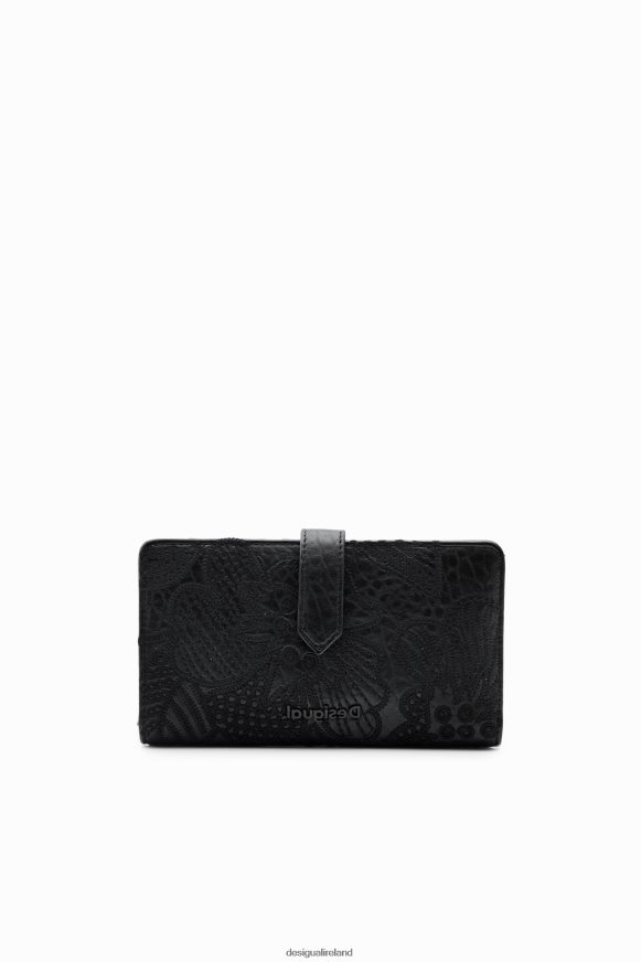 Desigual Women Midsize wallet with embroidered flowers Accessory PFVZ0B1240