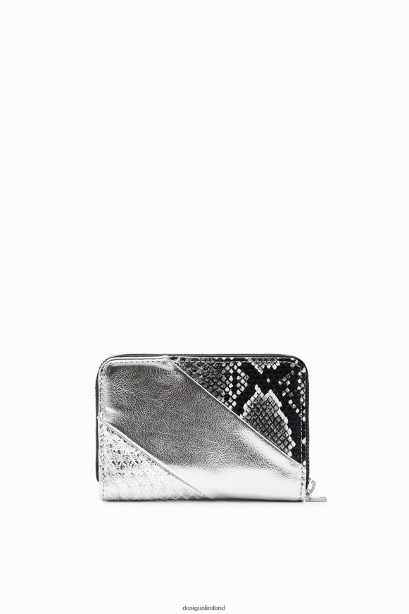 Desigual Women Small metallic patchwork wallet Accessory PFVZ0B1318