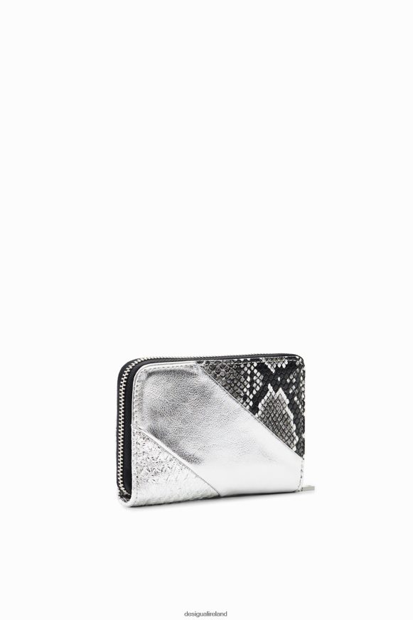 Desigual Women Small metallic patchwork wallet Accessory PFVZ0B1318