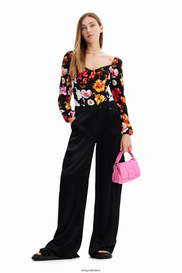 Desigual Women M. Christian Lacroix floral bodysuit Clothing PFVZ0B425