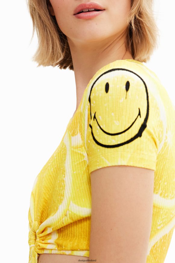 Desigual Women Smiley cut-out bodysuit Clothing PFVZ0B678