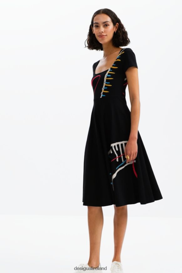 Desigual Women Arty A-line knit dress Clothing PFVZ0B860