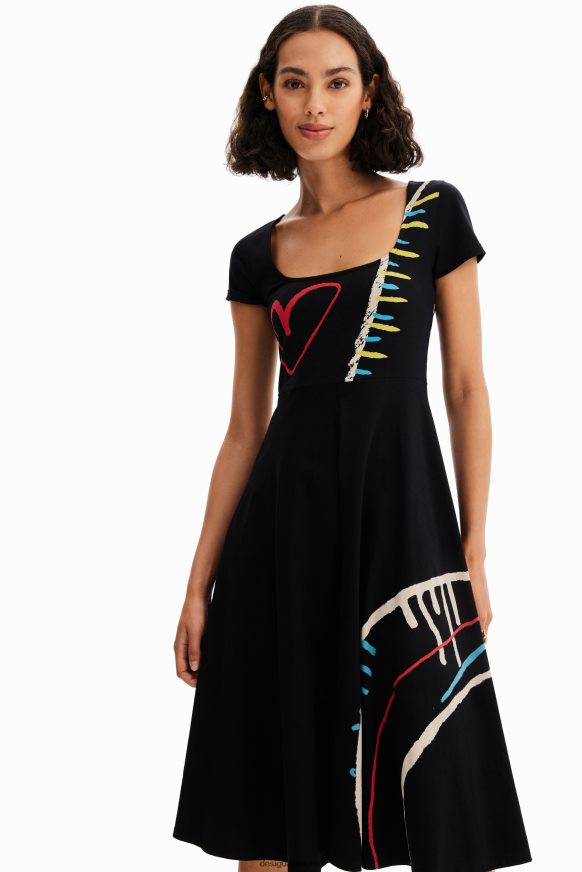 Desigual Women Arty A-line knit dress Clothing PFVZ0B860