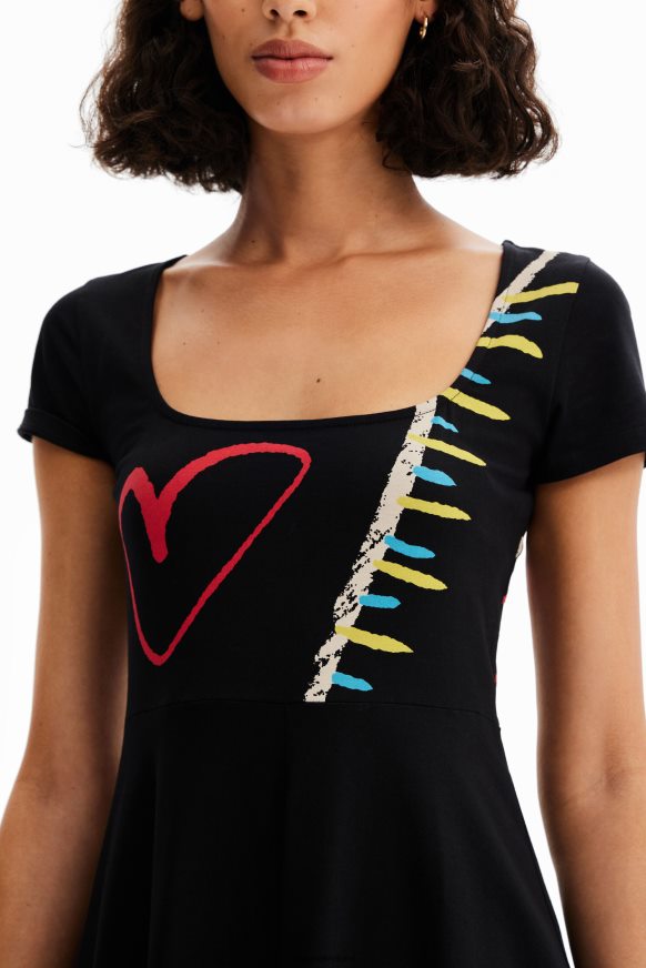 Desigual Women Arty A-line knit dress Clothing PFVZ0B860