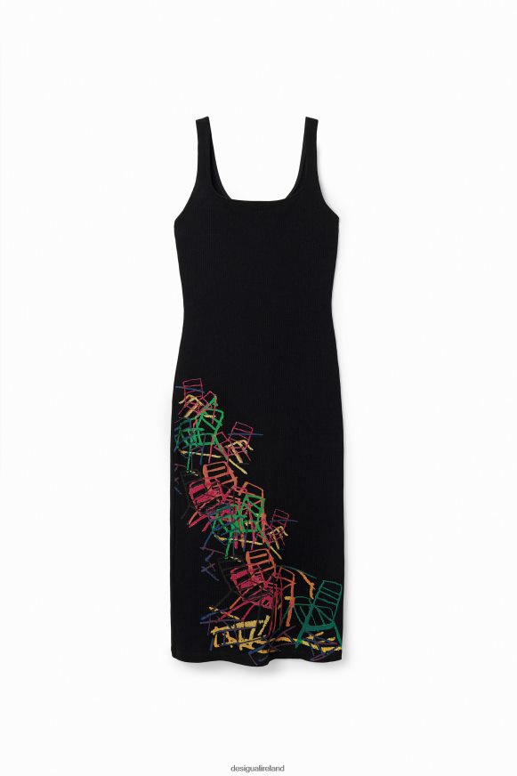 Desigual Women Arty slim strappy dress Clothing PFVZ0B321