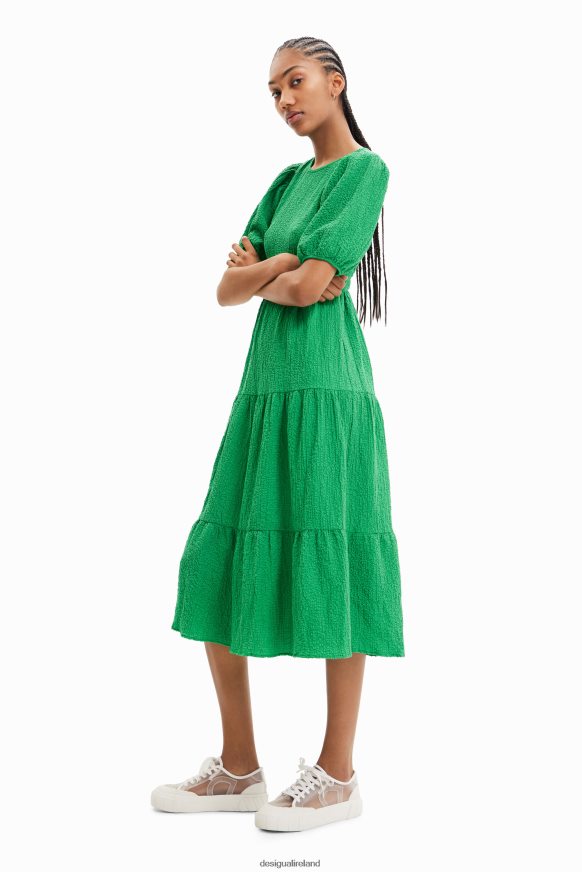 Desigual Women Back neckline midi dress Clothing PFVZ0B605