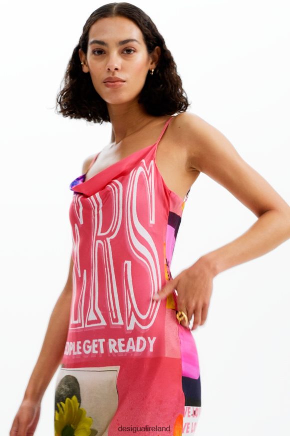 Desigual Women Collage lingerie midi dress Clothing PFVZ0B54