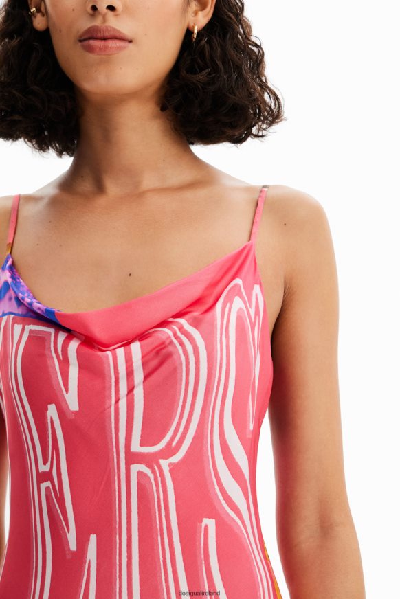 Desigual Women Collage lingerie midi dress Clothing PFVZ0B54