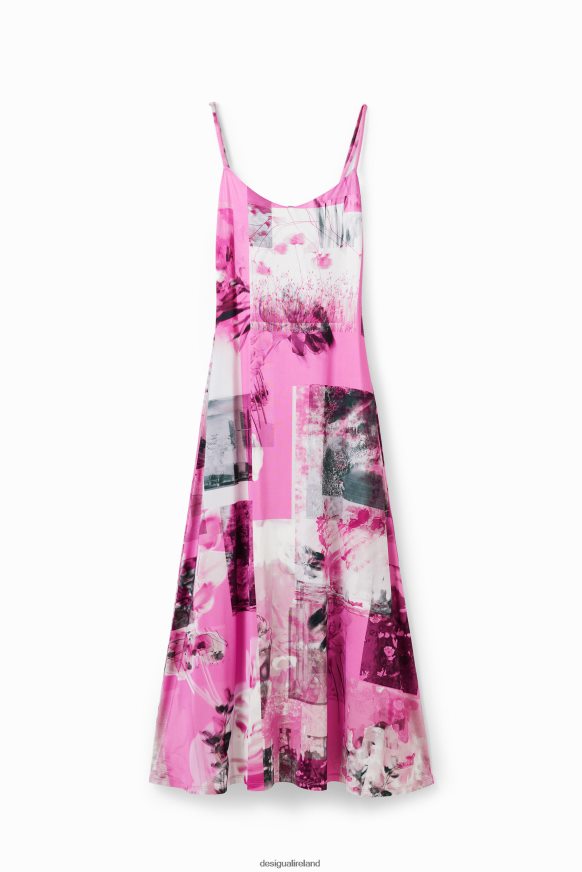 Desigual Women Collage midi slip dress Clothing PFVZ0B985