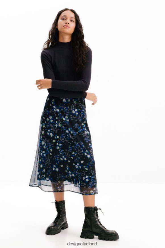 Desigual Women Combination floral midi dress Clothing PFVZ0B271