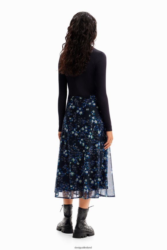 Desigual Women Combination floral midi dress Clothing PFVZ0B271
