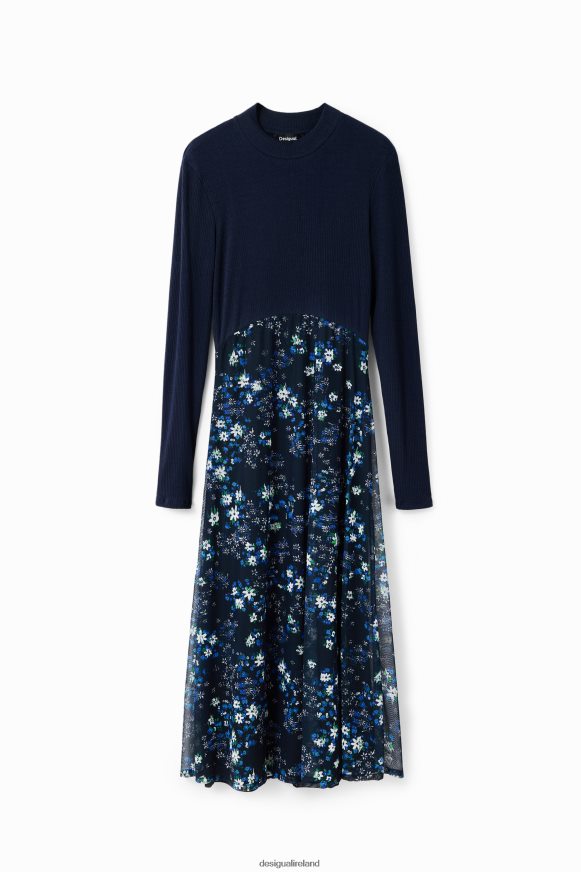 Desigual Women Combination floral midi dress Clothing PFVZ0B271