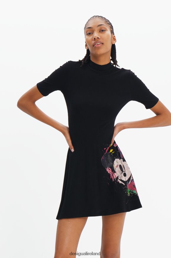 Desigual Women Disney's Mickey Mouse short skater dress Clothing PFVZ0B419
