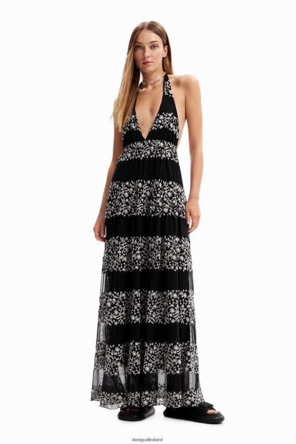 Desigual Women Embroidered maxi dress Clothing PFVZ0B921