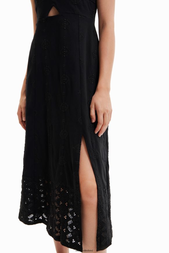 Desigual Women Embroidered midi dress Clothing PFVZ0B699