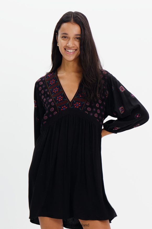 Desigual Women Ethnic-print short dress Clothing PFVZ0B410