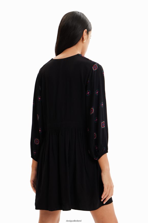 Desigual Women Ethnic-print short dress Clothing PFVZ0B410