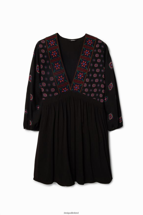 Desigual Women Ethnic-print short dress Clothing PFVZ0B410