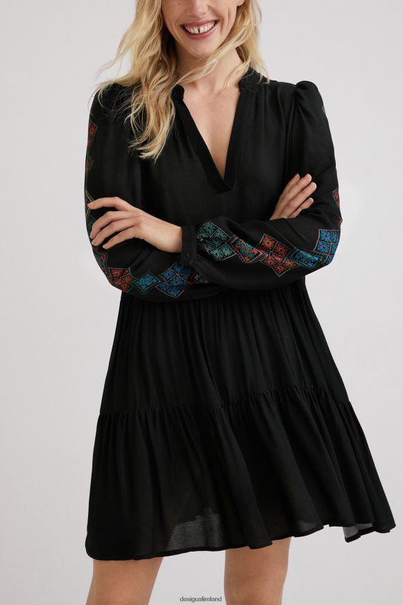 Desigual Women Ethnic sleeve dress Clothing PFVZ0B1092