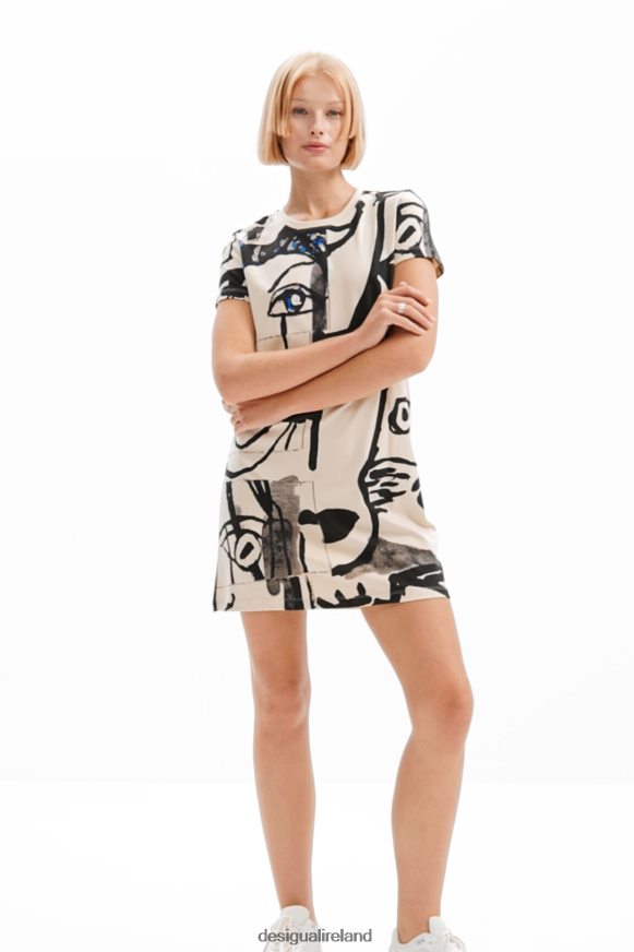 Desigual Women Face mini T-shirt dress Clothing PFVZ0B1000