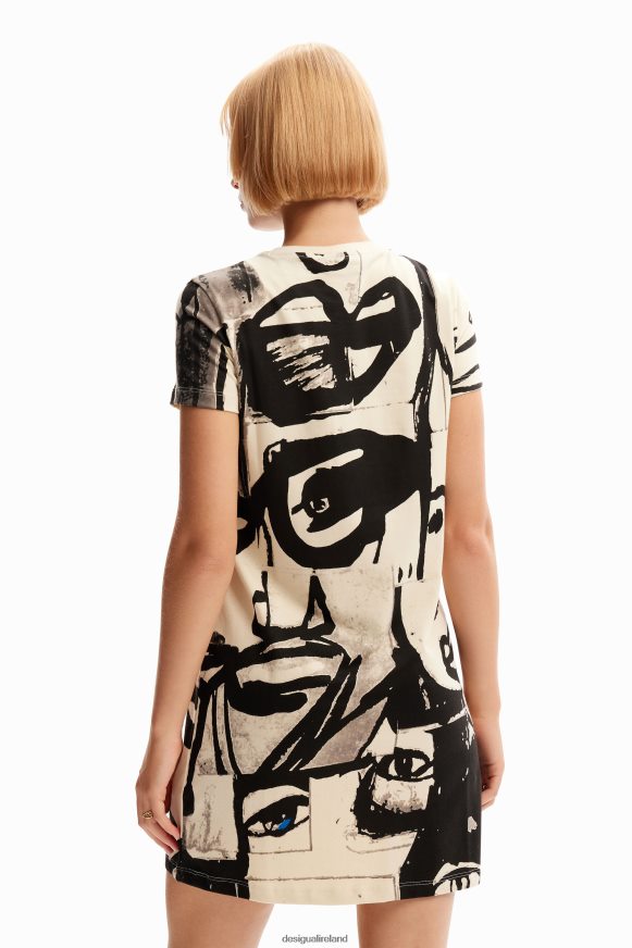 Desigual Women Face mini T-shirt dress Clothing PFVZ0B1000