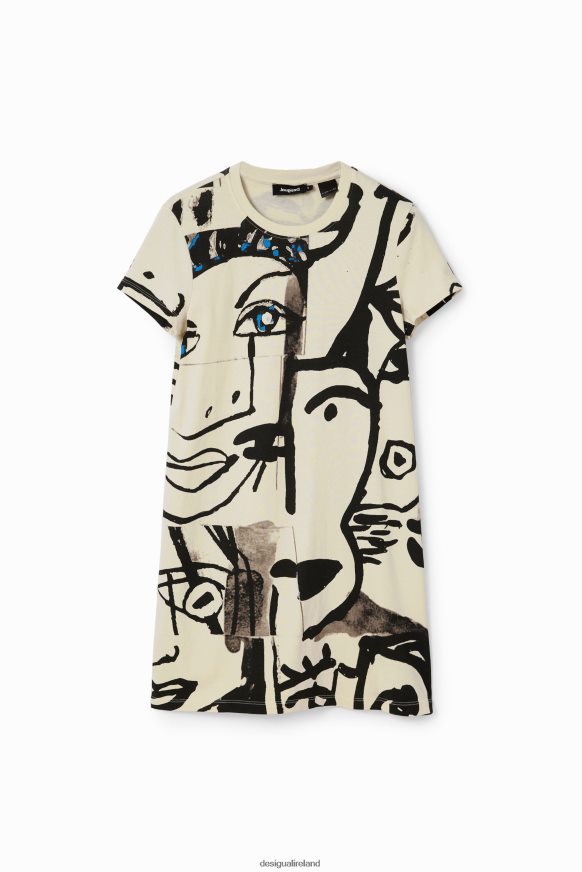 Desigual Women Face mini T-shirt dress Clothing PFVZ0B1000