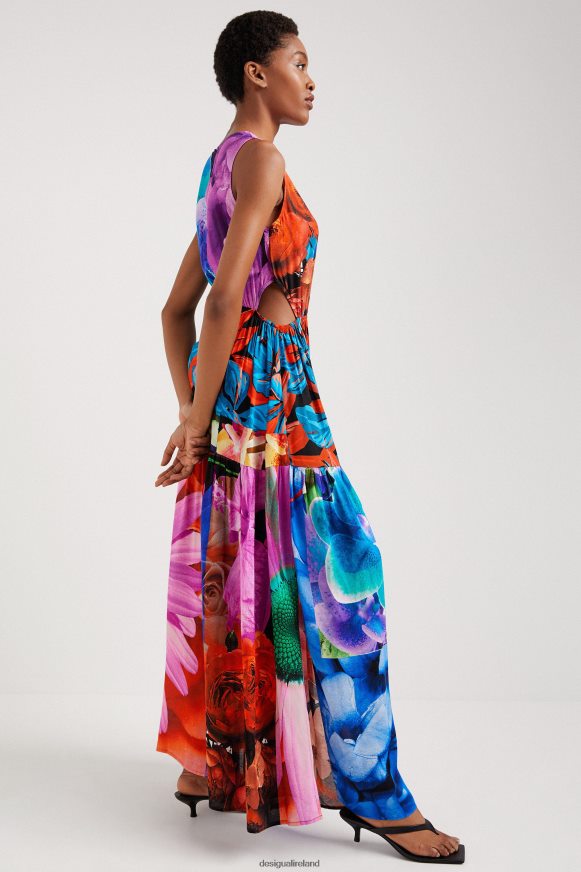 Desigual Women Floral cut-out dress Clothing PFVZ0B482