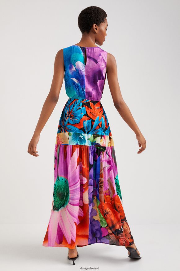 Desigual Women Floral cut-out dress Clothing PFVZ0B482