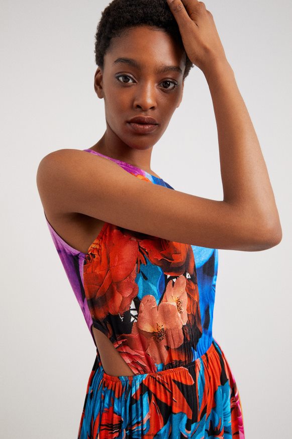 Desigual Women Floral cut-out dress Clothing PFVZ0B482