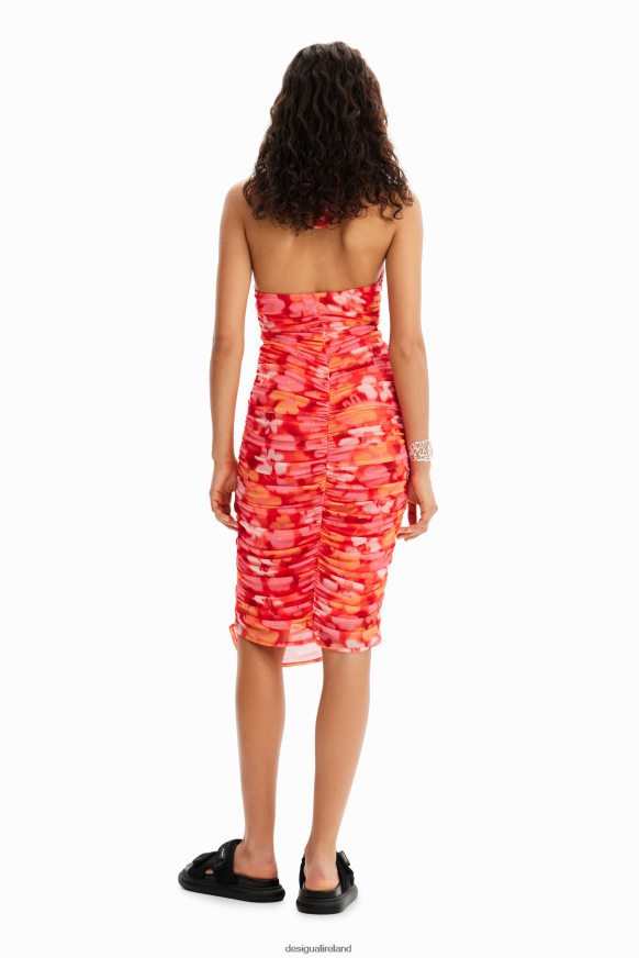 Desigual Women Floral halter midi dress Clothing PFVZ0B364