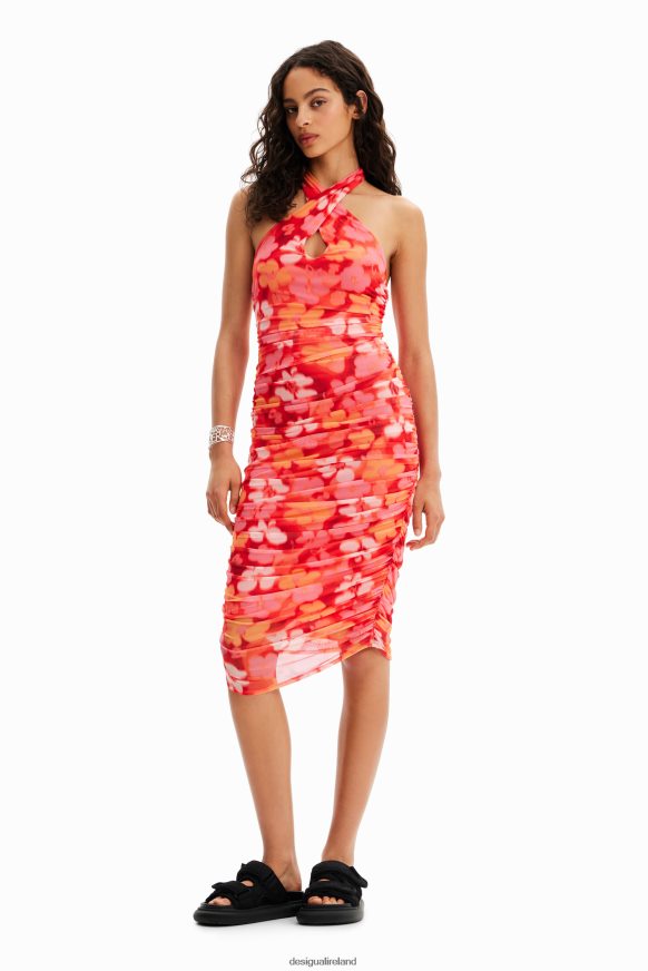 Desigual Women Floral halter midi dress Clothing PFVZ0B364