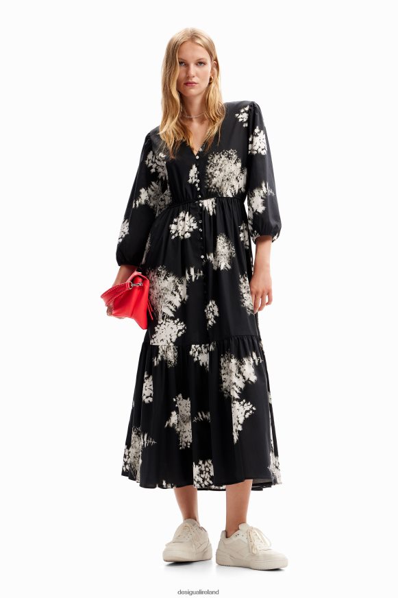 Desigual Women Floral midi shirt dress Clothing PFVZ0B139