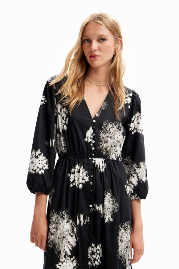 Desigual Women Floral midi shirt dress Clothing PFVZ0B139