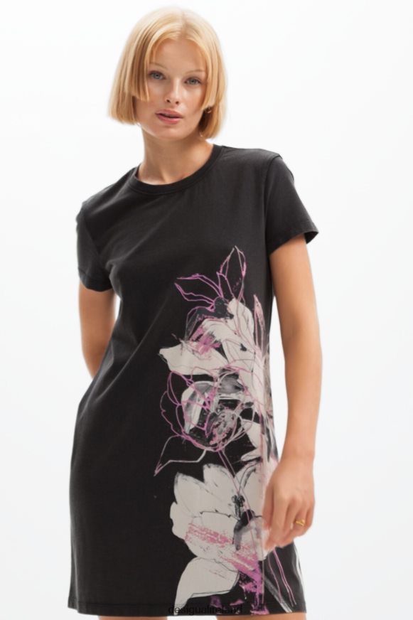 Desigual Women Floral mini T-shirt dress Clothing PFVZ0B824