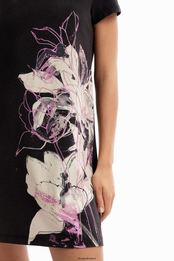Desigual Women Floral mini T-shirt dress Clothing PFVZ0B824