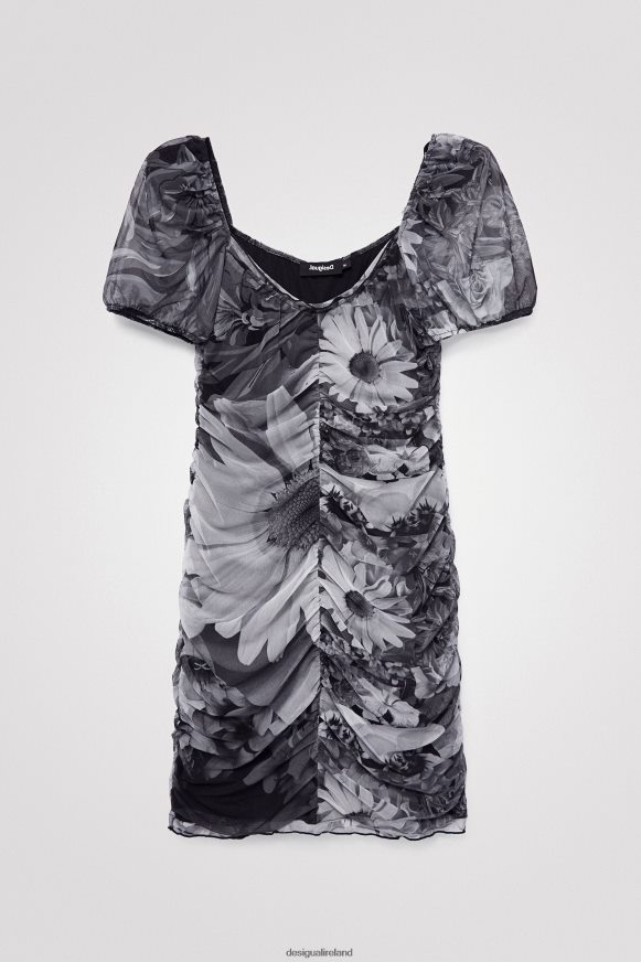 Desigual Women Floral ruched dress Clothing PFVZ0B1136