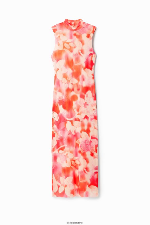 Desigual Women Floral tulle midi dress Clothing PFVZ0B287