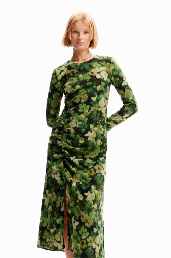 Desigual Women Gathered midi dress Clothing PFVZ0B85