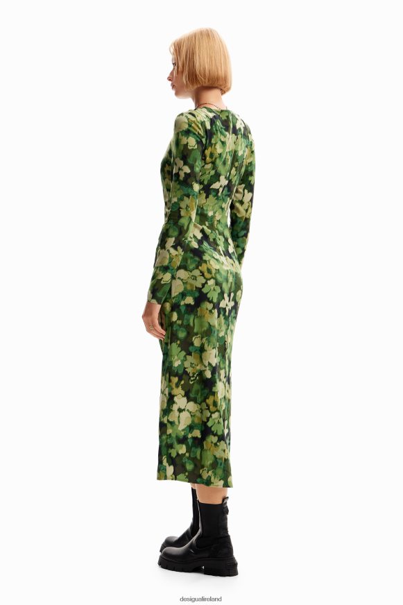Desigual Women Gathered midi dress Clothing PFVZ0B85