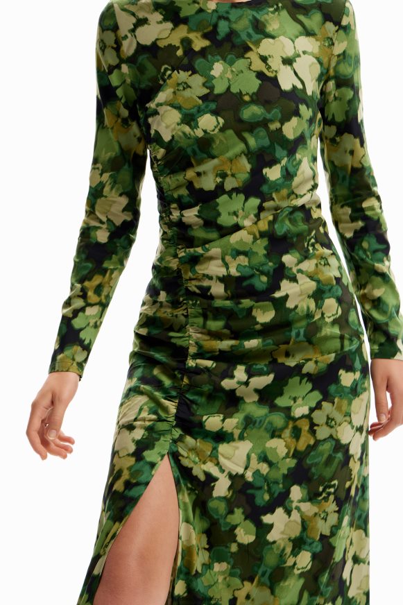 Desigual Women Gathered midi dress Clothing PFVZ0B85