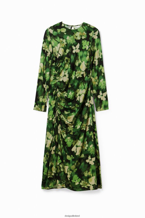 Desigual Women Gathered midi dress Clothing PFVZ0B85