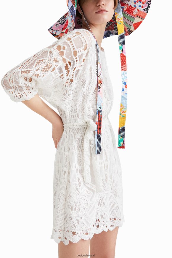 Desigual Women Johnson Hartig crochet-style dress Clothing PFVZ0B1110