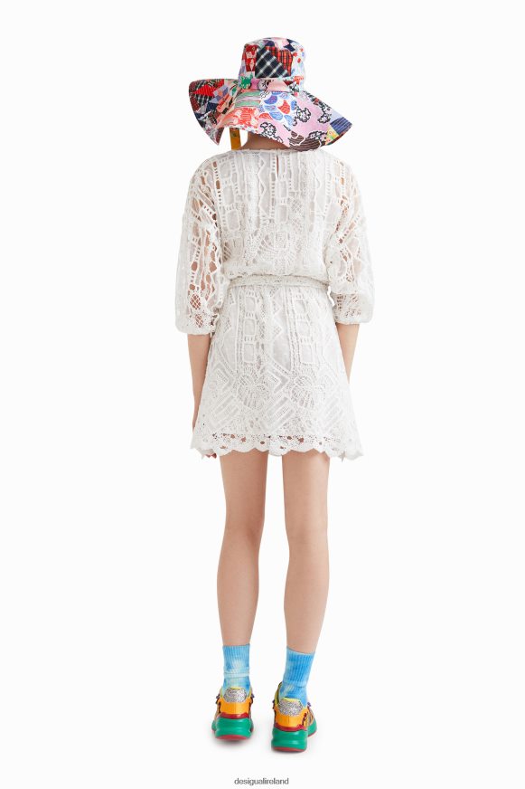 Desigual Women Johnson Hartig crochet-style dress Clothing PFVZ0B1110