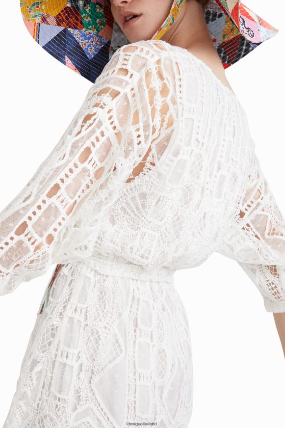 Desigual Women Johnson Hartig crochet-style dress Clothing PFVZ0B1110