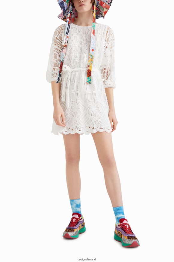 Desigual Women Johnson Hartig crochet-style dress Clothing PFVZ0B1110