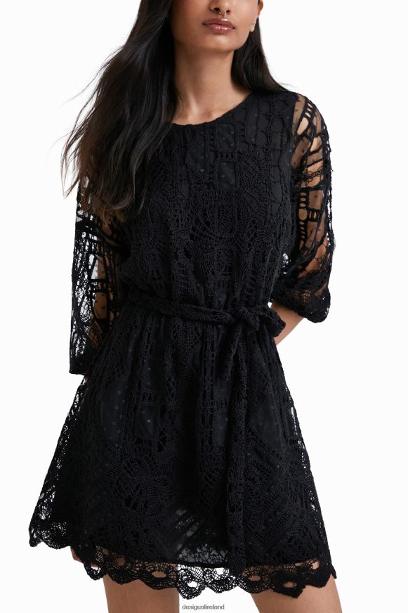 Desigual Women Johnson Hartig crochet-style dress Clothing PFVZ0B892